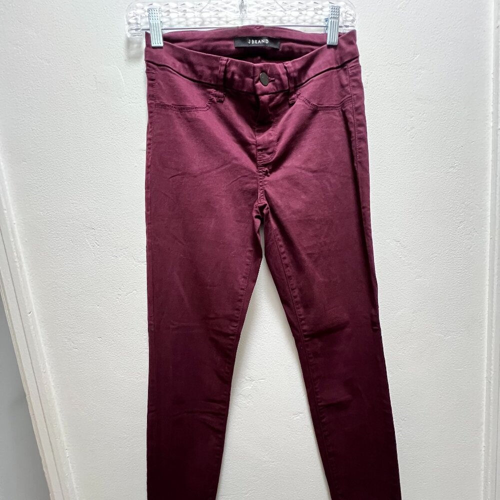 J BRAND VELOUR Deep Mulb STRETCH JEANS PANTS SKINNY SIZE 25